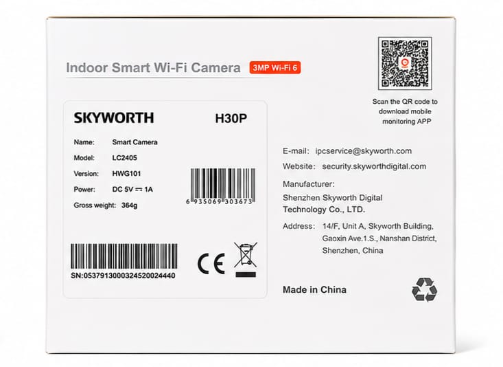 SKYWORTH Smart Camera H30P