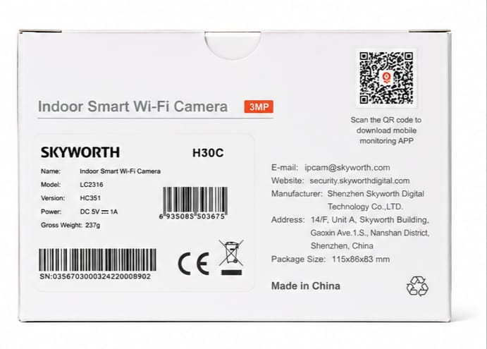 SKYWORTH Smart Camera H30C