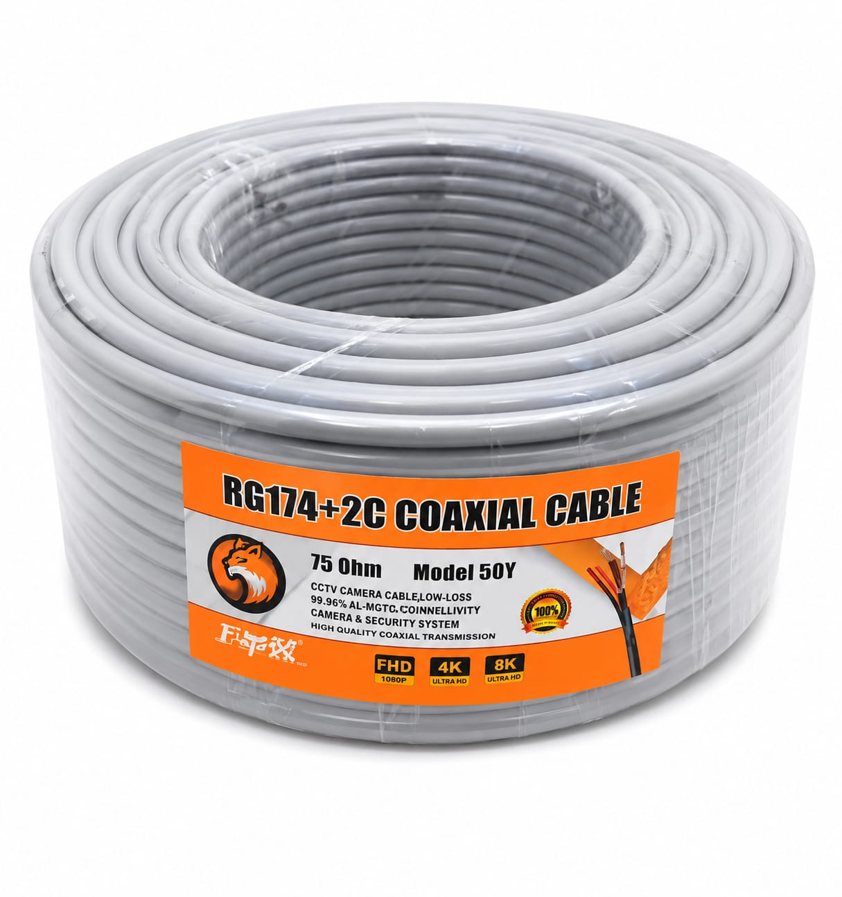 RG174+2C COAXIAL CABLE