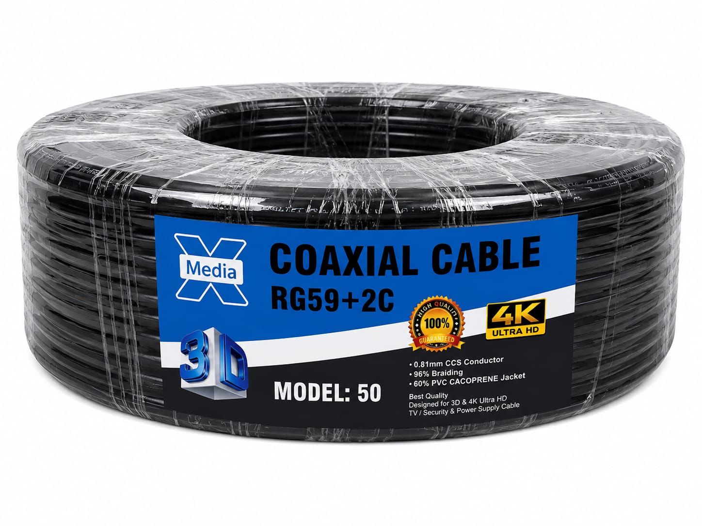 COAXIAL CABLE  RG174+2POWE